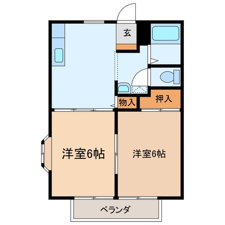 ダイヤモンドハイツの物件間取画像